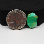 Natural Mohave Turquoise Hexagon Cabochon 17x12mm 6.5ct - Blue Green Rust Matrix - Pedra Gems