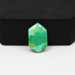Natural Mohave Turquoise Hexagon Cabochon 17x12mm 6.5ct - Blue Green Rust Matrix - Pedra Gems