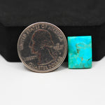 Natural Mohave Turquoise Rectangle Cabochon 15x11mm 6ct - Blue - Pedra Gems