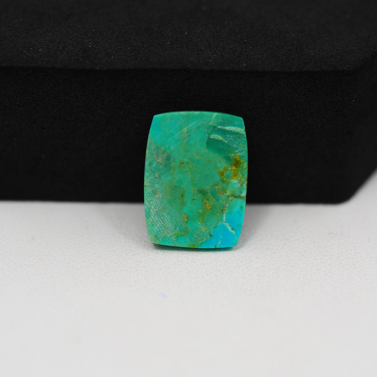 Natural Mohave Turquoise Cushion Cabochon 16x12mm 7.5ct - Green - Pedra Gems