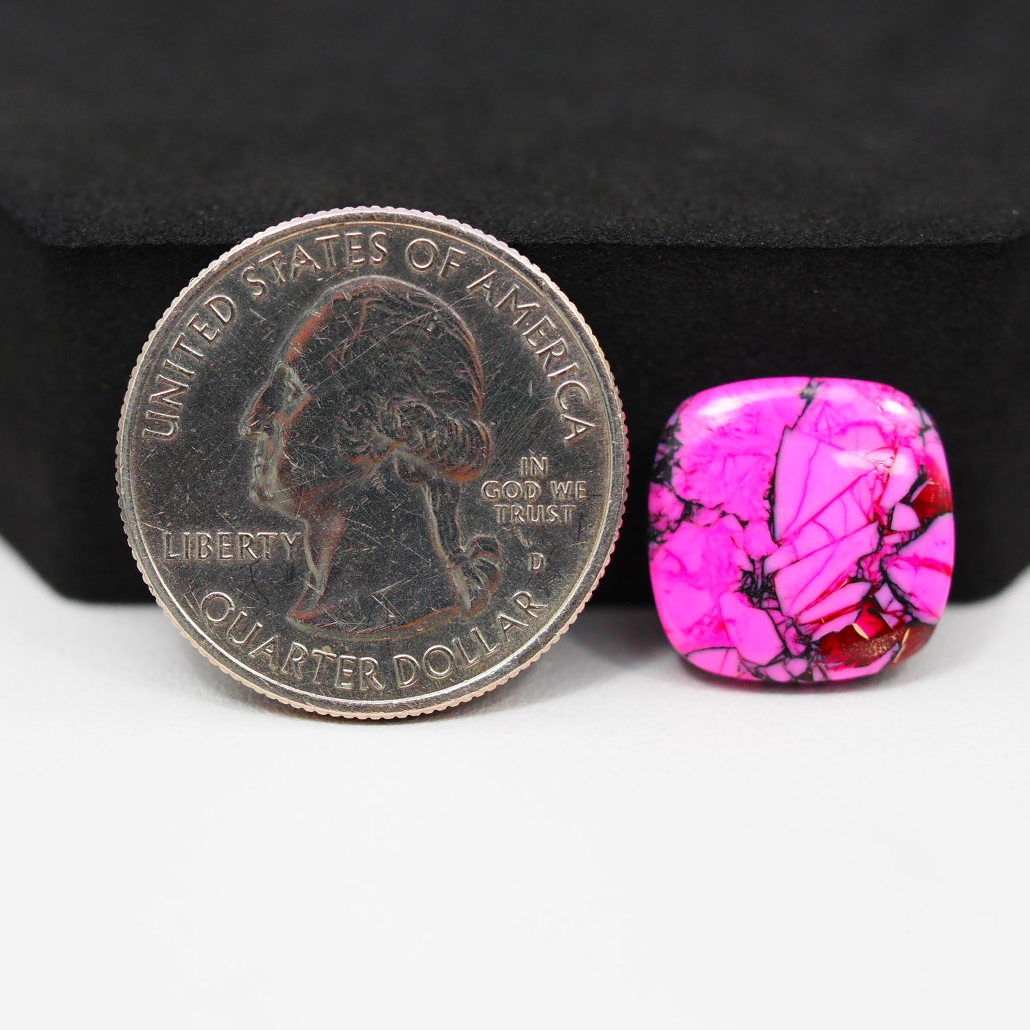 Cherry Blossom Cabochon 15x14mm 7.5ct - Cushion - Pedra Gems