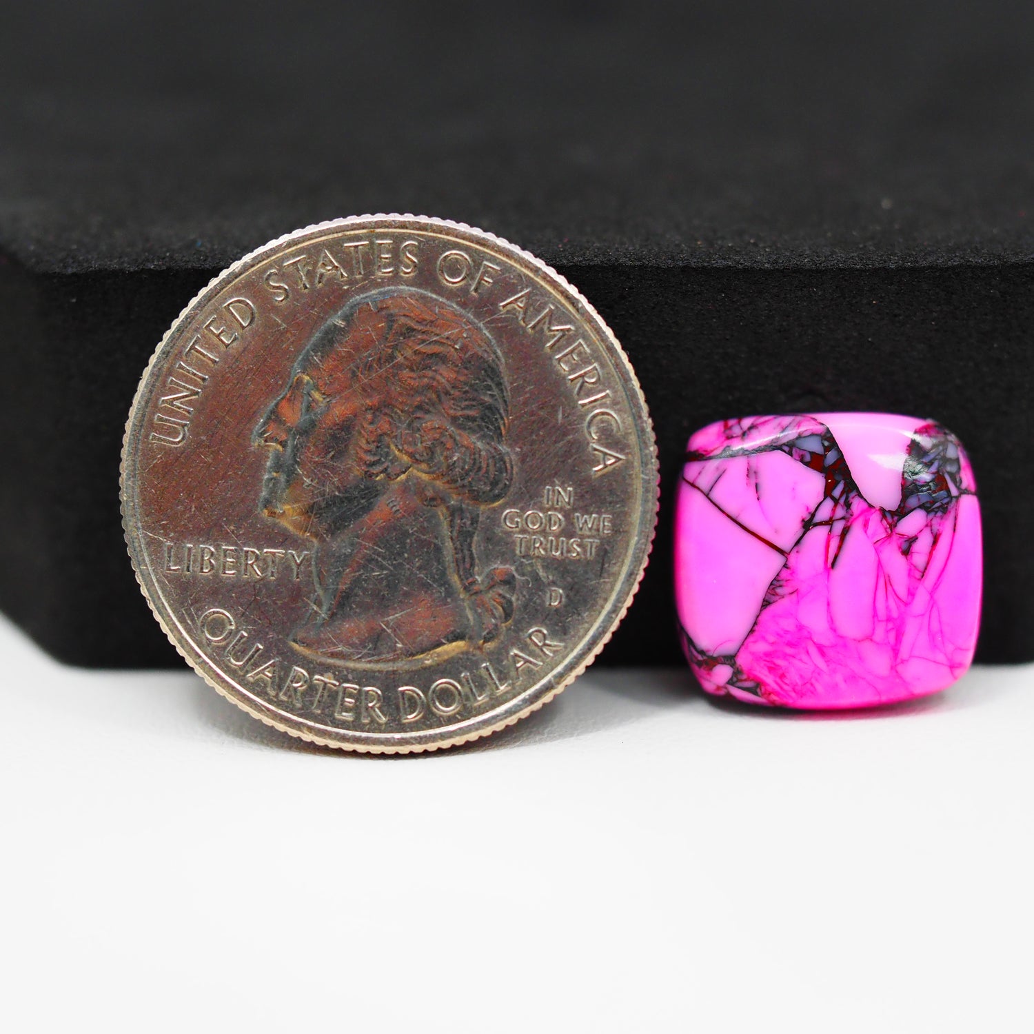 Cherry Blossom Cabochon 13x14mm 6.5ct - Cushion - Pedra Gems
