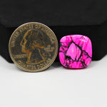 Cherry Blossom Cabochon 16x16mm 9ct - Cushion - Pedra Gems