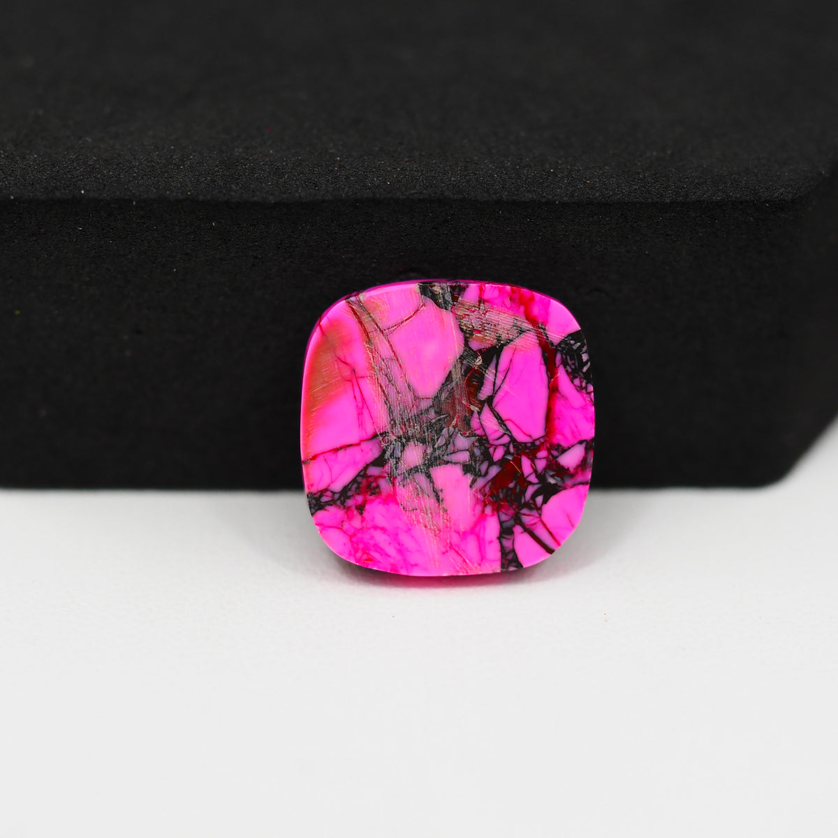 Cherry Blossom Cabochon 16x16mm 9ct - Cushion - Pedra Gems