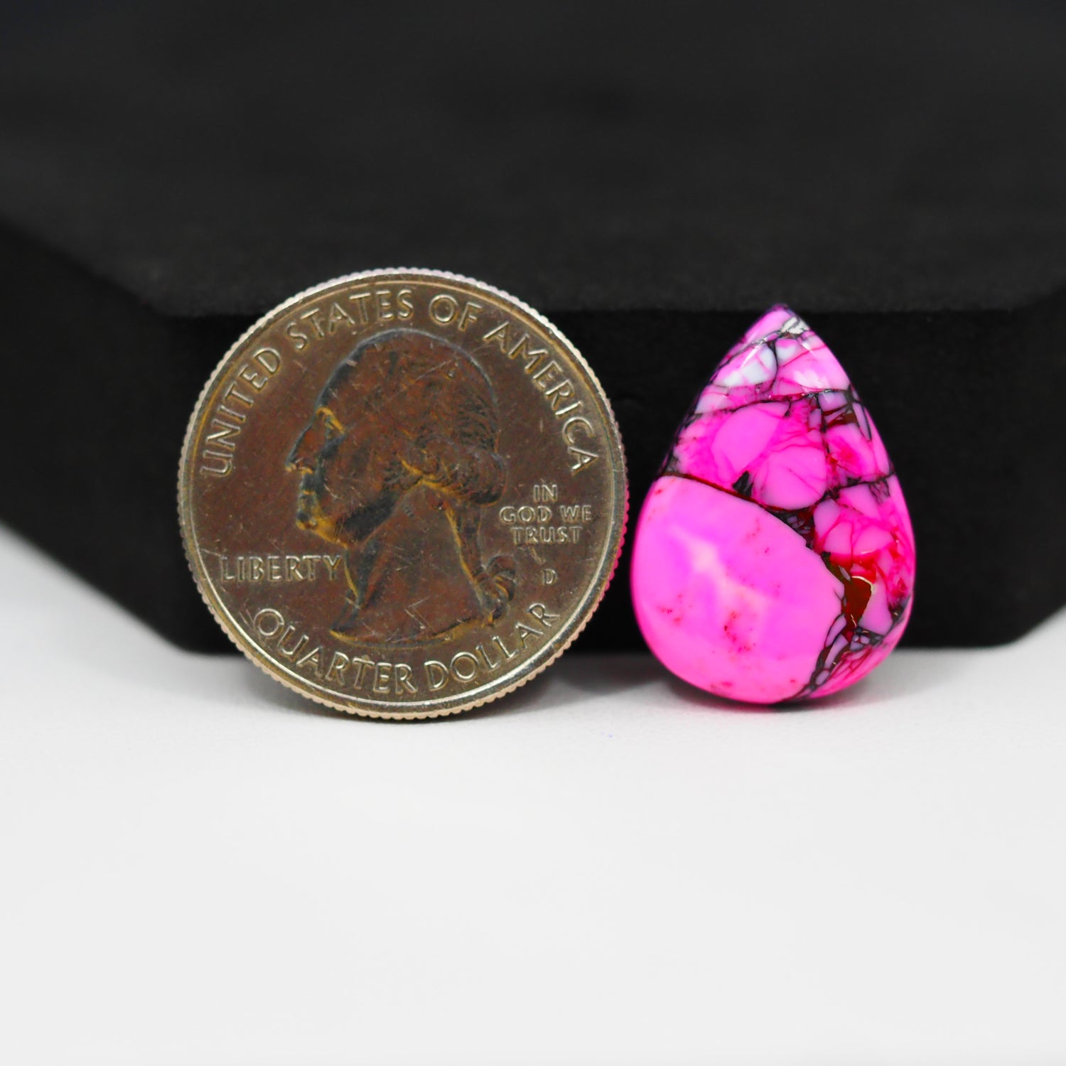Cherry Blossom Cabochon 18x15mm 10ct - Cushion - Pedra Gems