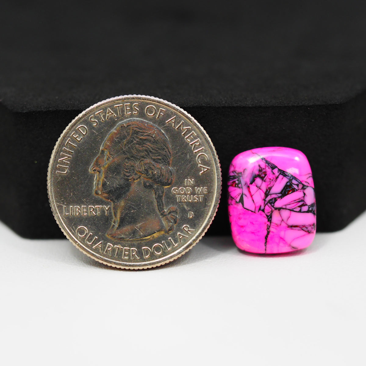 Cherry Blossom Cabochon 15x12mm 6.5ct - Cushion - Pedra Gems.