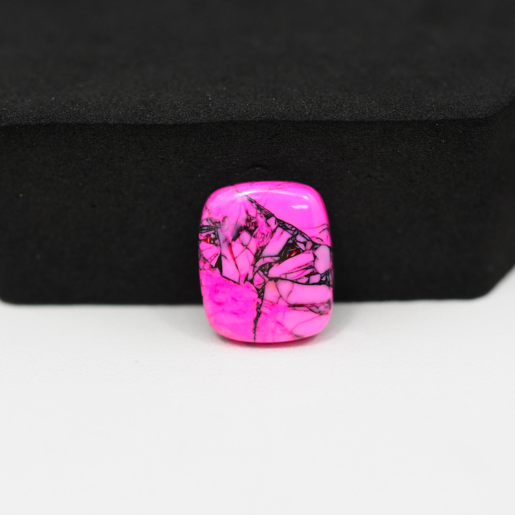 Cherry Blossom Cabochon 15x12mm 6.5ct - Cushion - Pedra Gems.