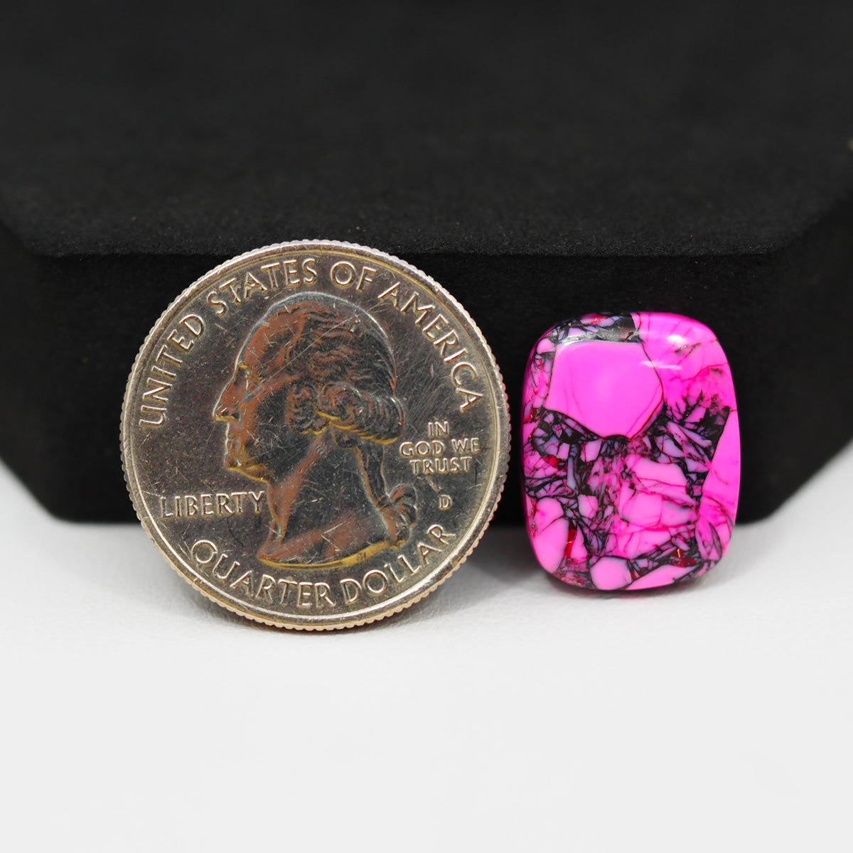 Cherry Blossom Cabochon 17x14mm 9ct - Cushion - Pedra Gems.