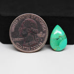 Natural Mohave Turquoise Pear Cabochon 16x11mm 3.5ct - Turquoise - Pedra Gems