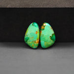 Mohave Mojave turquoise composite pair 18x11x3mm 11ct freeform cabochon Kingman - photo 2
