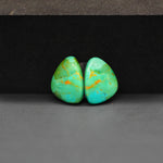 Mohave Mojave turquoise composite pair 16x12x3mm 8.5ct freeform cabochon Kingman - photo 4