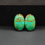 Mohave Mojave turquoise composite pair 20x13x3mm 14ct oval cabochon Kingman - photo 4