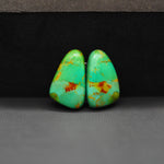 Mohave Mojave turquoise composite pair 18x11x4mm 11.5ct freeform cabochon Kingman - photo 4