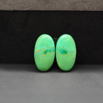Mohave Mojave turquoise composite pair 17x11x3mm 8.5ct oval cabochon Kingman - photo 4
