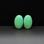 Mohave Mojave turquoise composite pair 16x10x3mm 8ct oval cabochon Kingman - photo 4