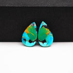 Mohave Buffalo composite pair 19x11x3mm 10.5ct pear cabochon Kingman - photo 3