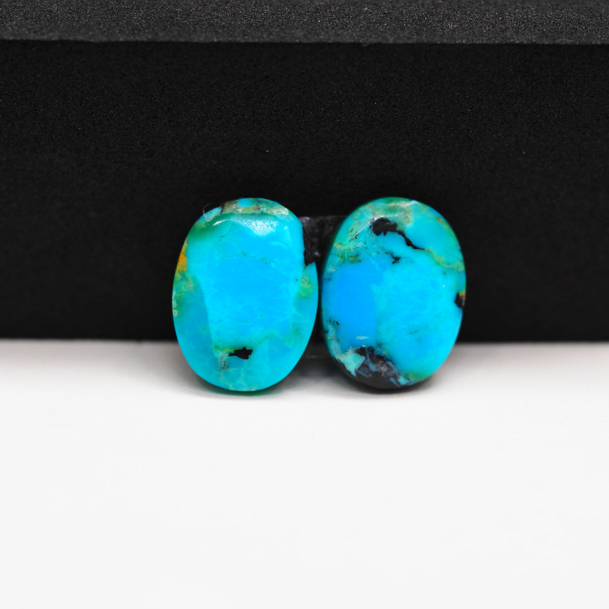 Mohave Buffalo composite pair 16x12x3mm 12.5ct oval cabochon Kingman - photo 4