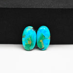 Mohave Buffalo composite pair 16x10x3mm 10ct oval cabochon Kingman - photo 4