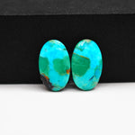 Mohave Buffalo composite pair 20x12x3mm 13ct oval cabochon Kingman - photo 4