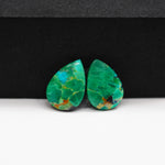 Mohave Buffalo composite pair 16x11x3mm 10ct pear cabochon Kingman - photo 4