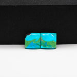 Mohave Buffalo composite pair 10x10x3mm 7ct square cabochon Kingman - photo 4