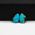 Mohave Buffalo composite pair 15x11x3mm 8ct pear cabochon Kingman - photo 4
