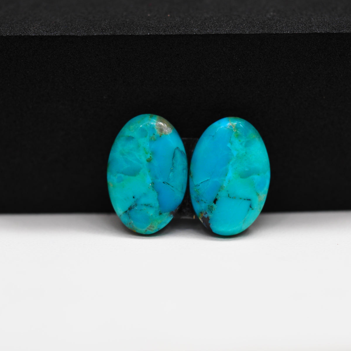 Mohave Buffalo composite pair 18x11x3mm 14ct oval cabochon Kingman - photo 4