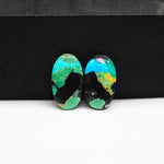 Mohave Buffalo composite pair 18x10x3mm 8.5ct oval cabochon Kingman - photo 4