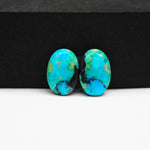 Mohave Buffalo composite pair 17x12x3mm 11ct oval cabochon Kingman - photo 4