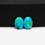 Mohave Buffalo composite pair 14x11x3mm 8.5ct oval cabochon Kingman - photo 4