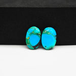 Mohave Buffalo composite pair 16x11x3mm 11.5ct oval cabochon Kingman - photo 2