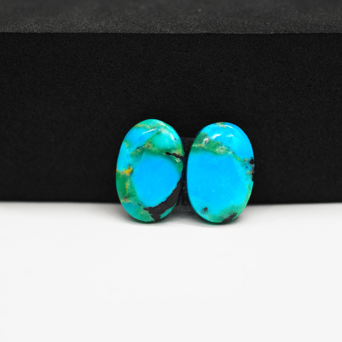Mohave Buffalo composite pair 16x11x3mm 11.5ct oval cabochon Kingman - photo 2