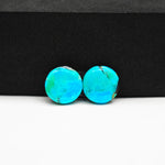 Mohave Buffalo composite pair 12x12x3mm 9ct round cabochon Kingman - photo 4
