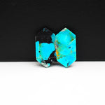 Mohave Buffalo composite pair 21x12x3mm 11.5ct hexagon cabochon Kingman - photo 3