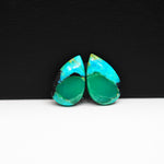 Mohave Buffalo composite pair 17x11x3mm 9.5ct pear cabochon Kingman - photo 4