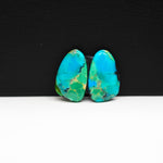 Mohave Buffalo composite pair 17x10x3mm 8ct freeform cabochon Kingman - photo 2