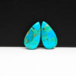 Mohave Buffalo composite pair 21x10x3mm 10.5ct pear cabochon Kingman - photo 4
