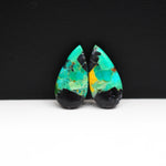 Mohave Buffalo composite pair 21x10x3mm 10.5ct pear cabochon Kingman - photo 4