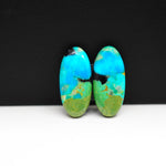 Mohave Buffalo composite pair 23x11x3mm 14ct oval cabochon Kingman - photo 4