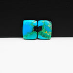 Mohave Buffalo composite pair 14x11x3mm 10.5ct cushion cabochon Kingman - photo 4