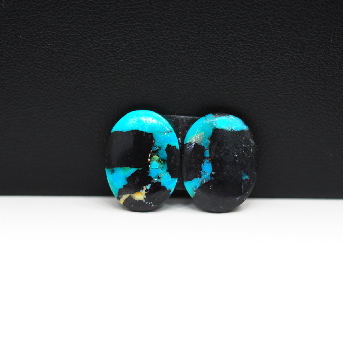 Mohave Buffalo composite pair 16x12x3mm 10ct oval cabochon Kingman - photo 4