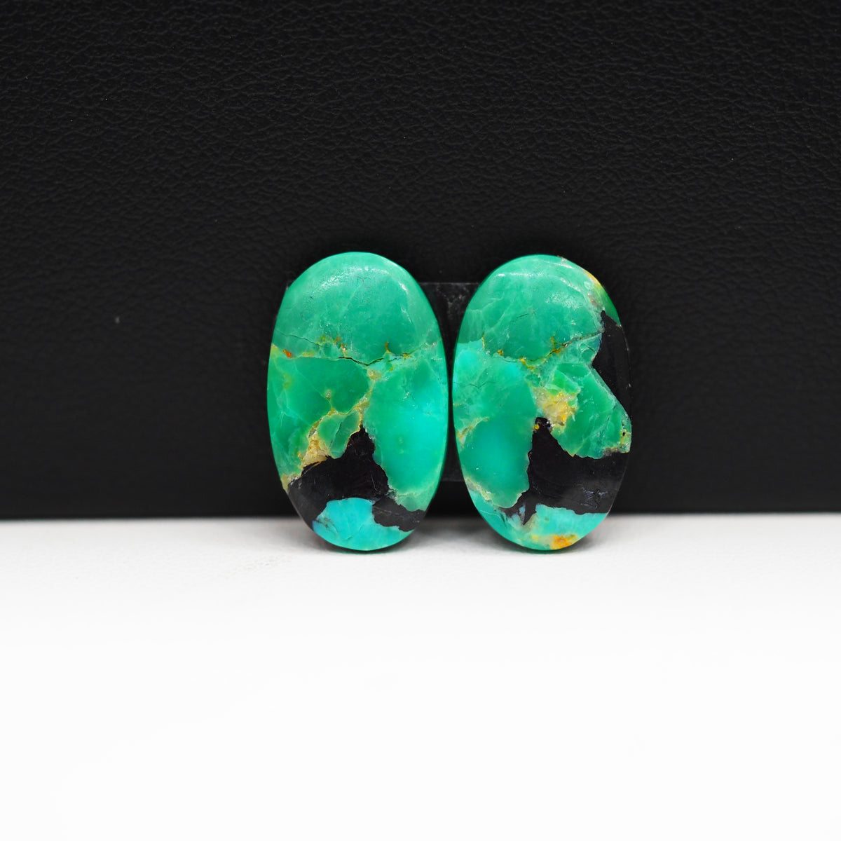 Mohave Buffalo composite pair 18x11x3mm 9ct oval cabochon Kingman - photo 4