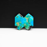 Mohave Buffalo composite pair 19x11x3mm 9ct hexagon cabochon Kingman - photo 4