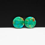 Mohave Buffalo composite pair 14x14x3mm 10ct round cabochon Kingman - photo 4
