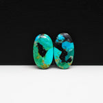 Mohave Buffalo composite pair 18x10x3mm 7.5ct oval cabochon Kingman - photo 4