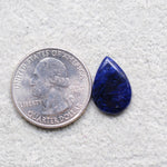 Natural Sodalite Pear Cabochon 17x12mm 4ct - Royal Blue with White Calcite Veining - Pedra Gems
