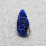 Natural Sodalite Pear Cabochon 28x14mm 10.5ct - Royal Blue with White Calcite Veining - Pedra Gems
