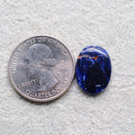 Natural Sodalite Oval Cabochon 17x13mm 4.5ct - Royal Blue with White Calcite Veining - Pedra Gems