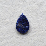 Natural Sodalite Pear Cabochon 17x12mm 4.5ct - Royal Blue with White Calcite Veining - Pedra Gems