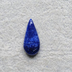 Natural Sodalite Pear Cabochon 14x11mm 8ct - Royal Blue with White Calcite Veining - Pedra Gems